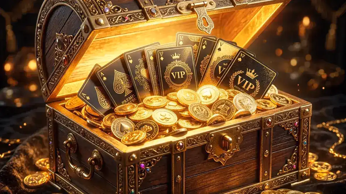 Gaminator Free Coins Bonus Types — Treasure Chest and VIP Cards